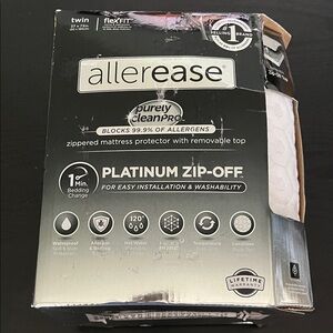 AllerEase Platinum Zip-Off Mattress Protector-Twin
